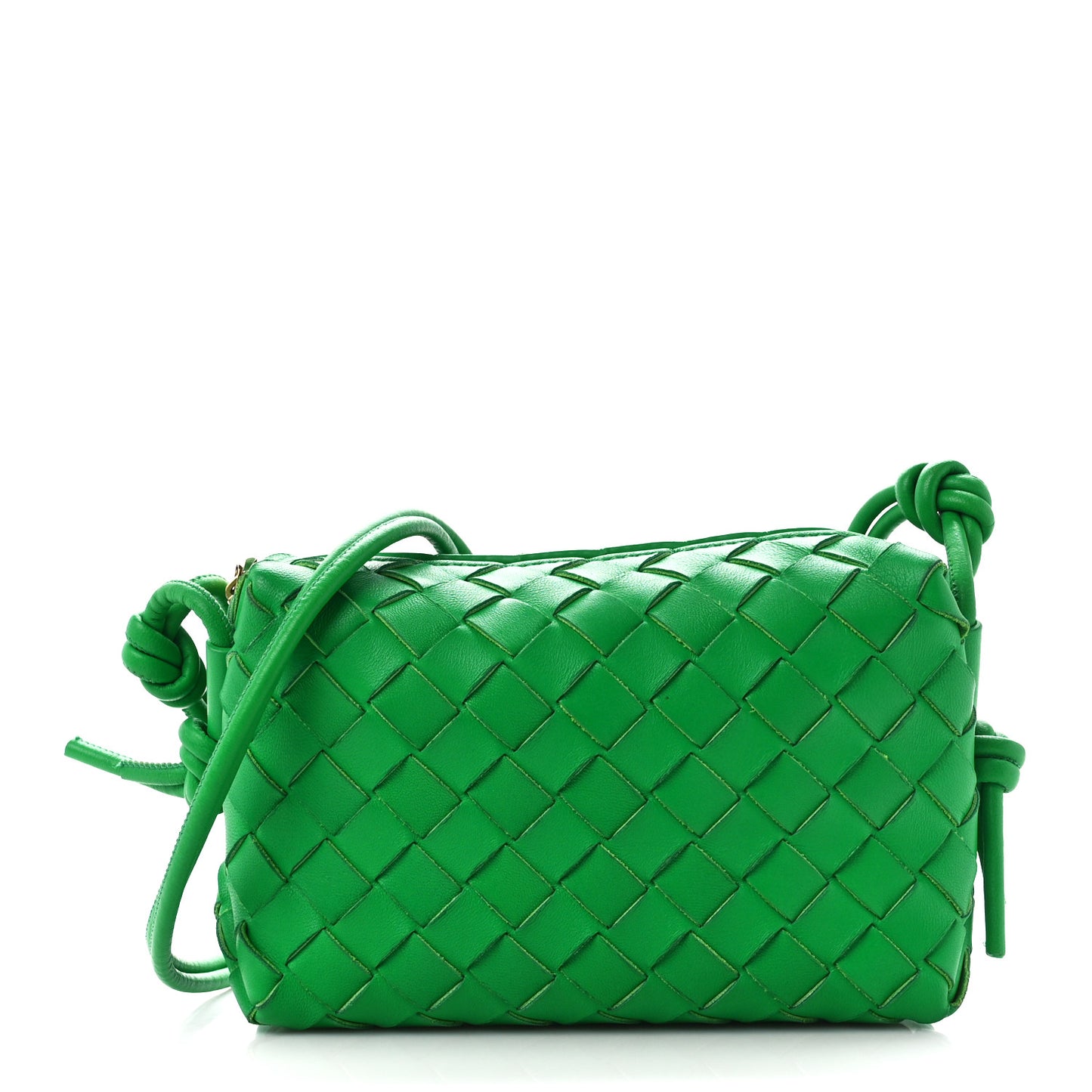 Nappa Intrecciato Mini Loop Camera Bag Parakeet