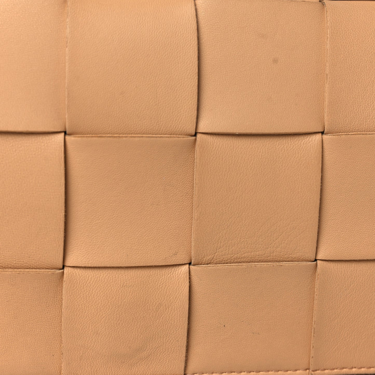 Lambskin Maxi Intrecciato Cassette Crossbody Bag Almond