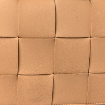 Bottega Veneta Lambskin Maxi Intrecciato Cassette Crossbody Bag Almond 11 of 15