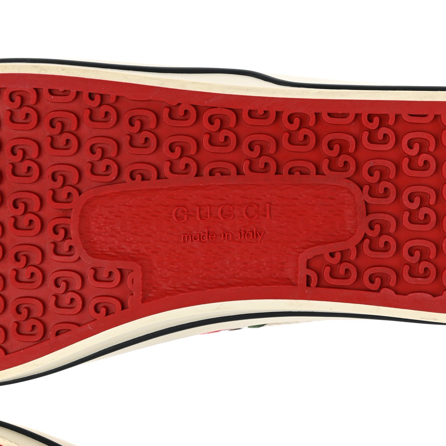 Gucci GG Monogram Web Mens 1977 Tennis Sneakers 10.5 Beige Ebony Mystic White 6 of 12
