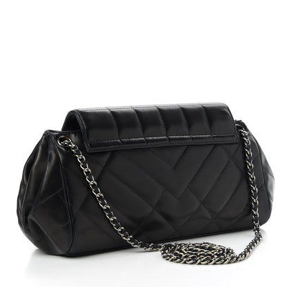 Chanel Lambskin Quilted Accordion Flap Black 3 of 10