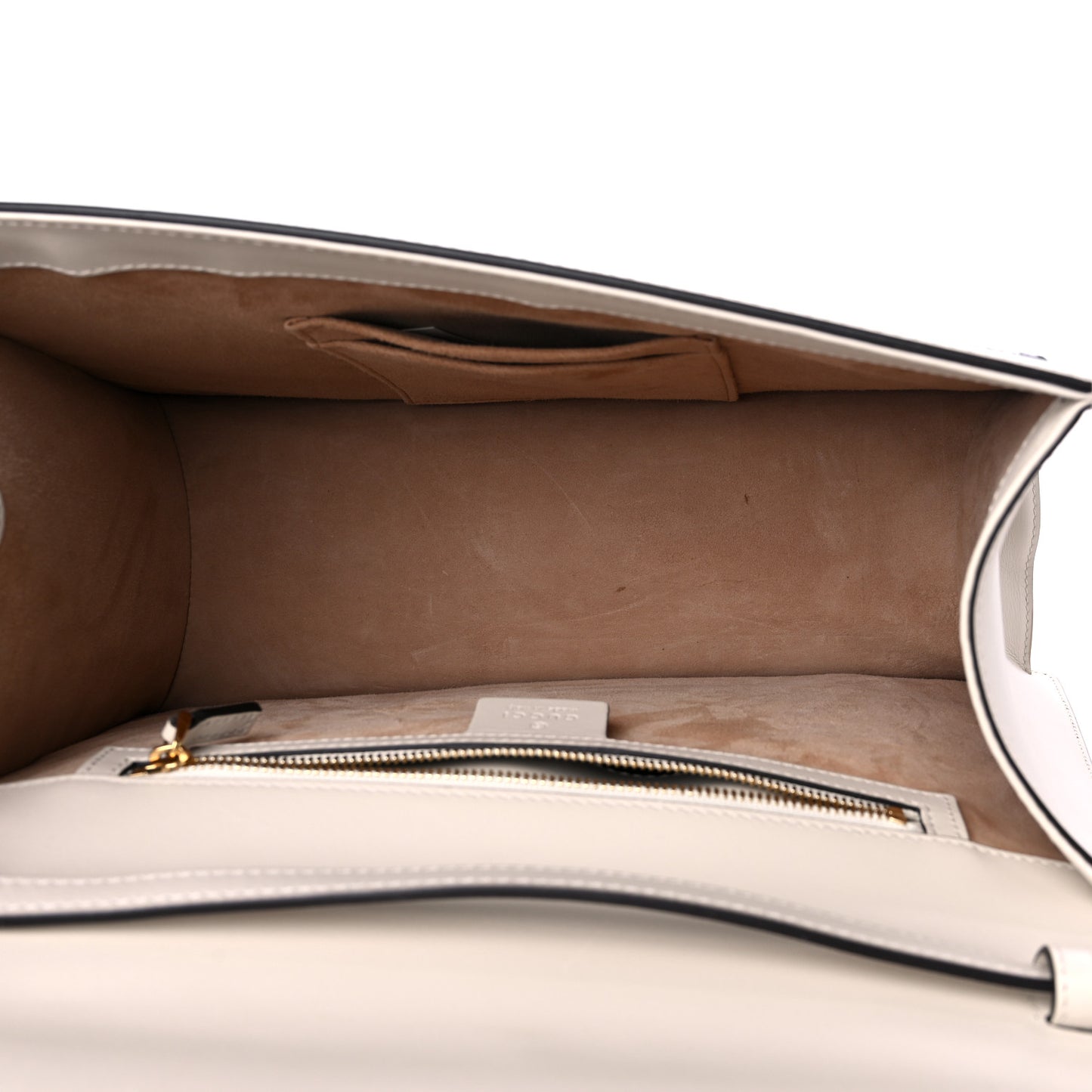 Calfskin Embroidered Medium Sylvie Top Handle Bag White