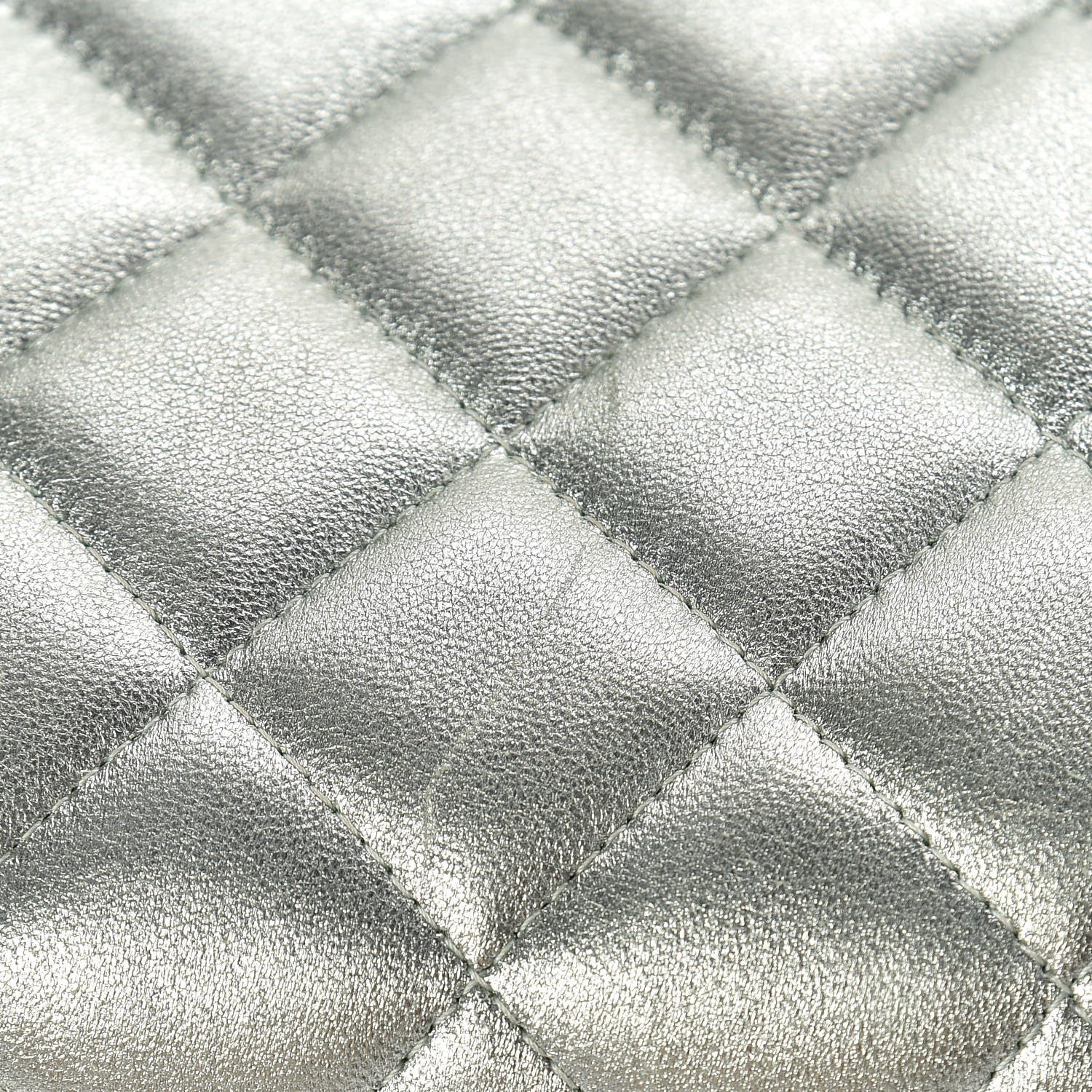 Chanel Metallic Lambskin Quilted Jumbo Double Flap Green 8 of 10