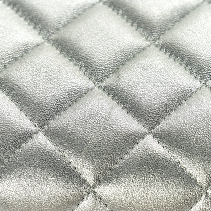 Chanel Metallic Lambskin Quilted Jumbo Double Flap Green 8 of 10