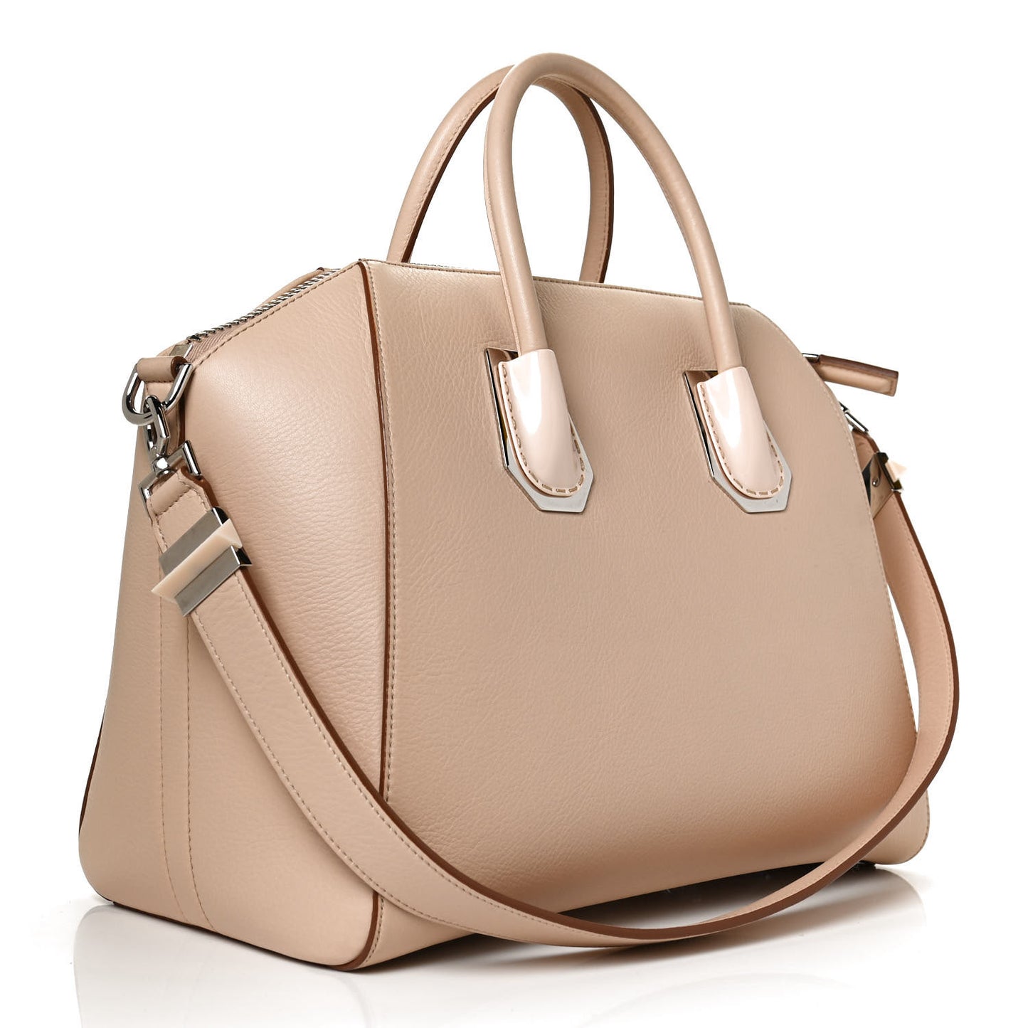 Calfskin Plexiglass Medium Antigona Light Beige
