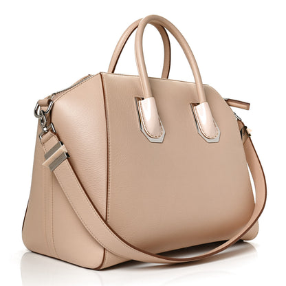Givenchy Calfskin Plexiglass Medium Antigona Light Beige 2 of 9