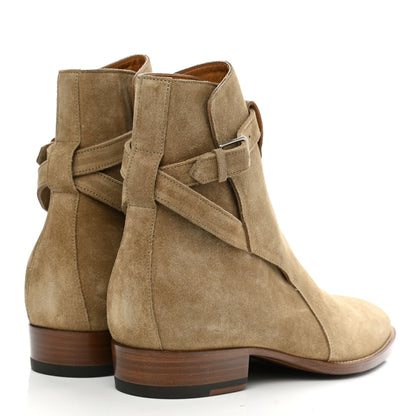 Saint Laurent Jodhpur Suede Mens Wyatt 30 Boots 40 New Sigaro 4 of 8