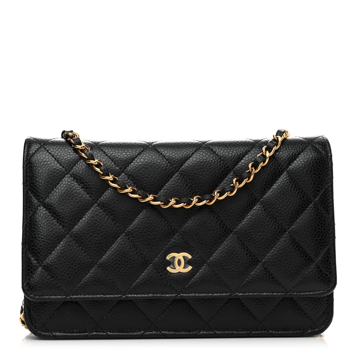 Chanel Caviar Quilted Wallet on Chain WOC Black 1 of 13
