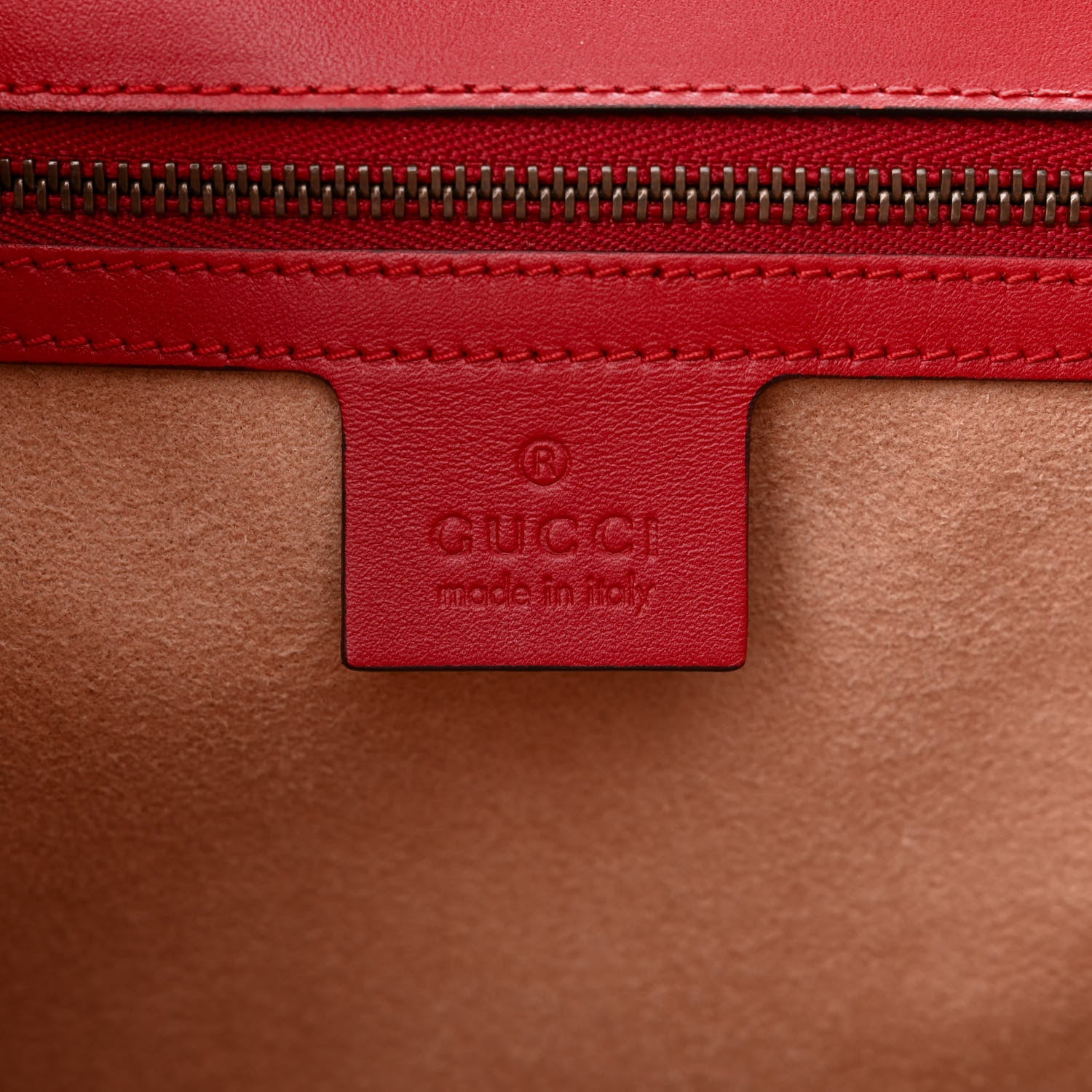 Gucci Calfskin Bamboo Trapuntata Queen Margaret Top Handle Bag Hibiscus Red 6 of 12