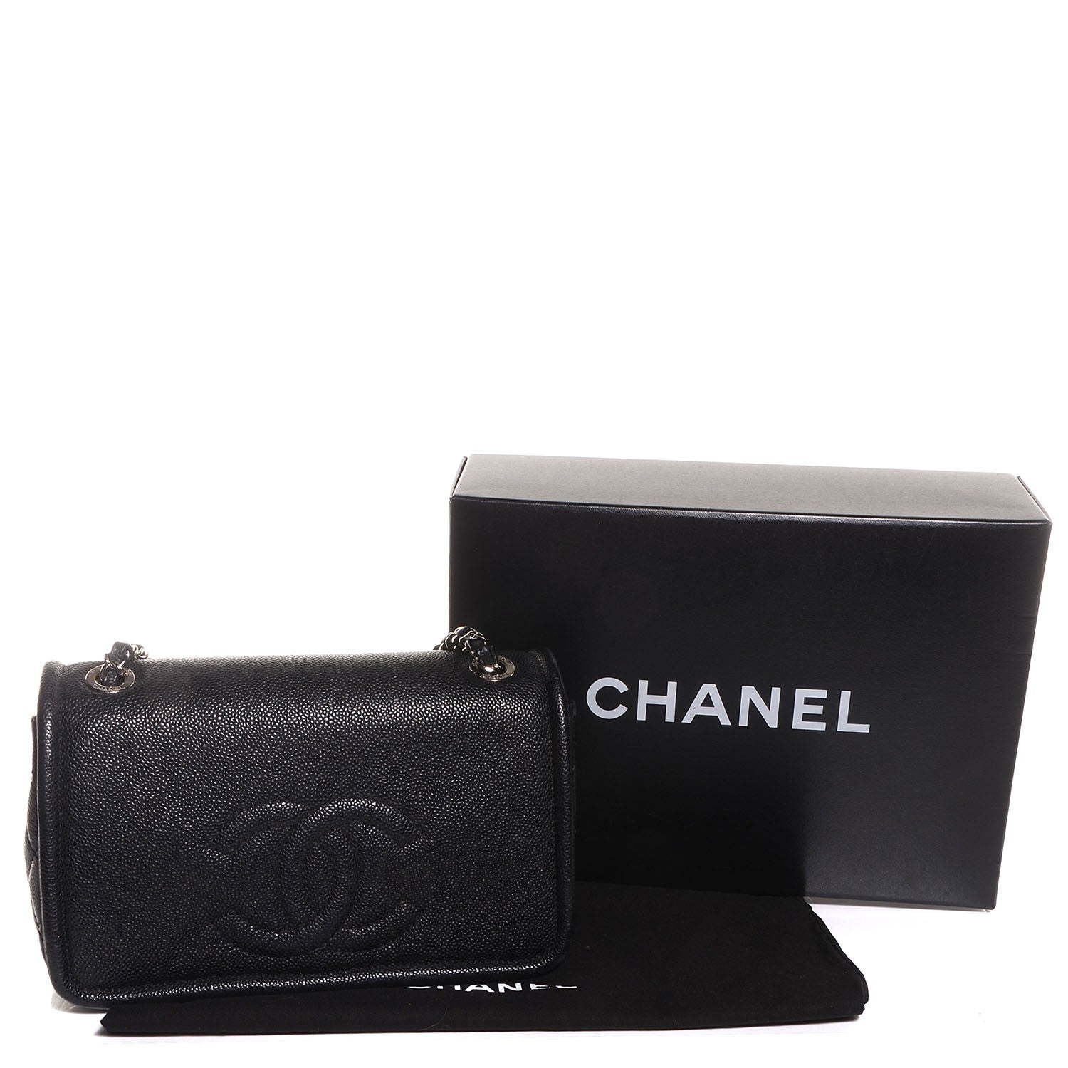 Chanel Caviar Timeless Medium Flap Black 6 of 9