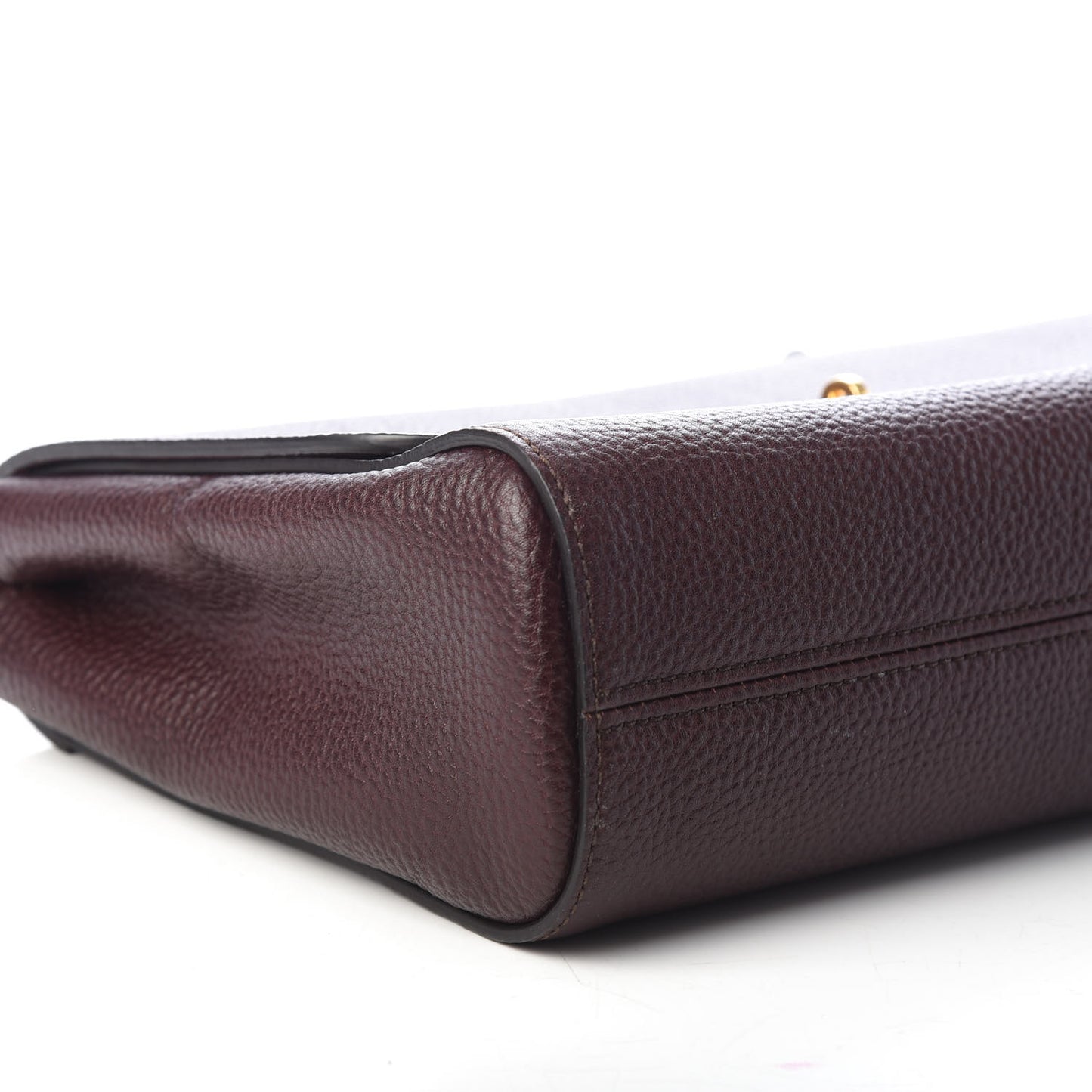 Glossy Goatskin Medium Lily Oxblood