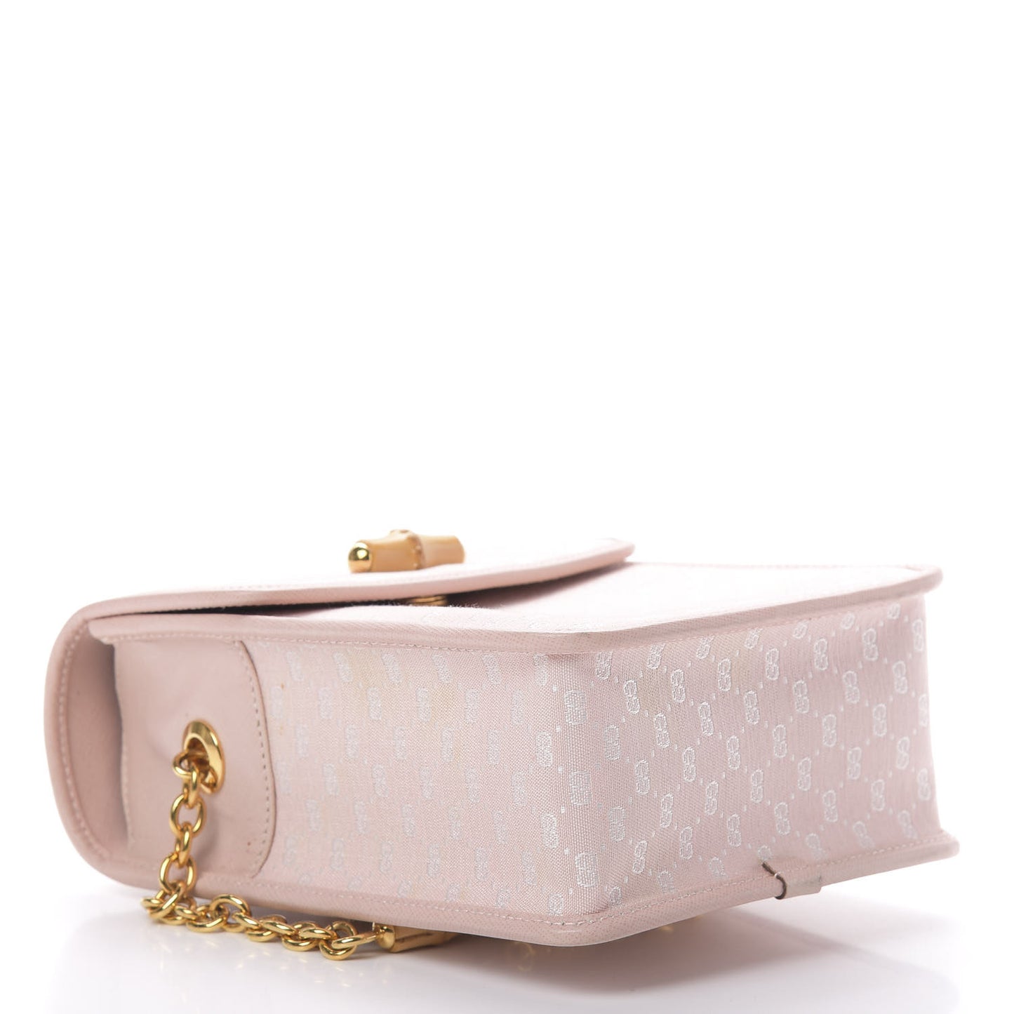 Monogram Bamboo Chain Shoulder Bag Light Pink