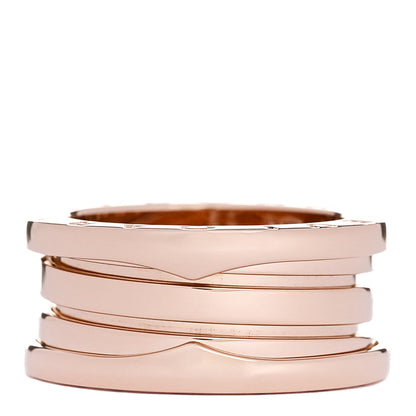 Bulgari 18K Rose Gold B.Zero1 Three-Band Ring 50 5.25 1 of 5