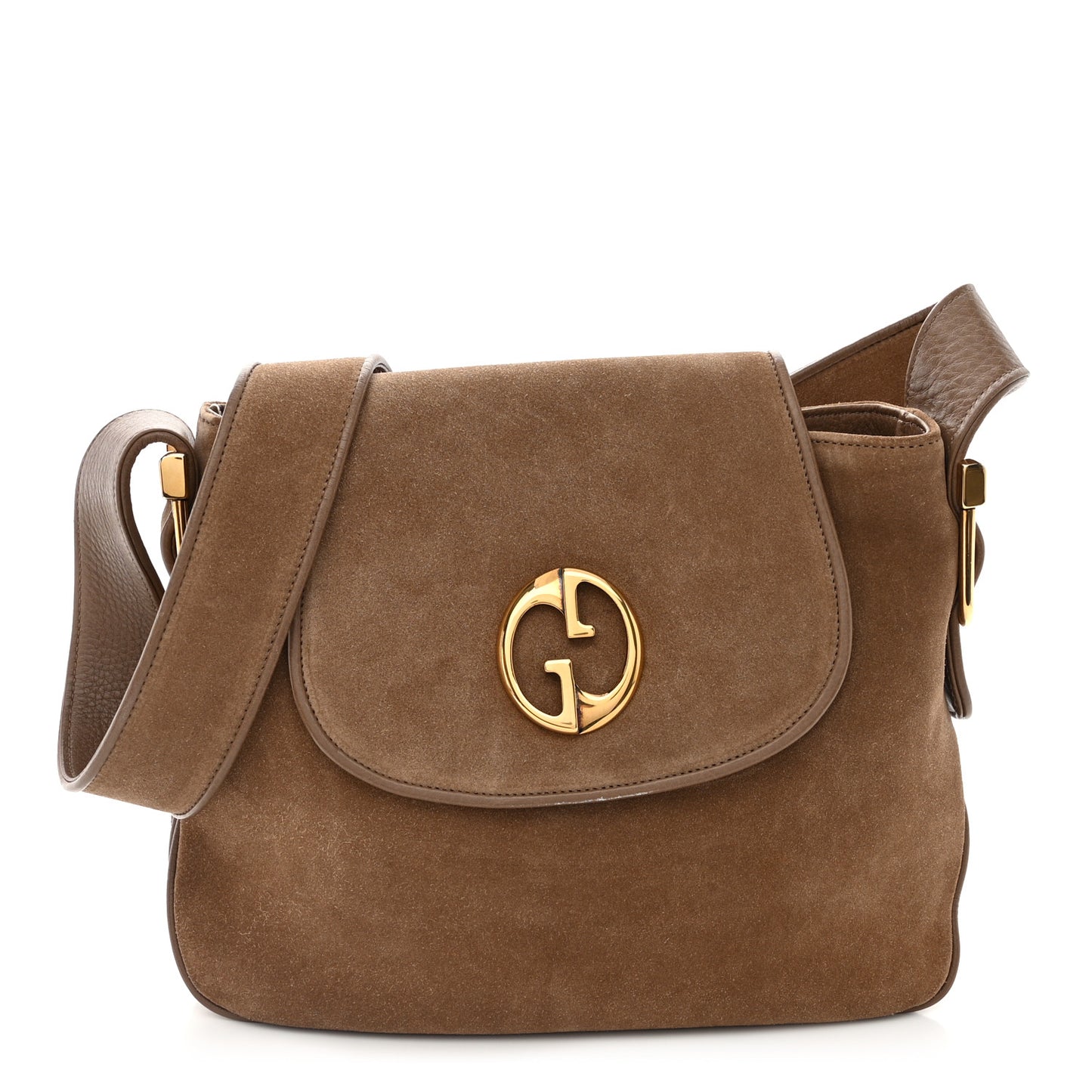 Suede Cudu Medium 1973 Shoulder Bag Marron Glace