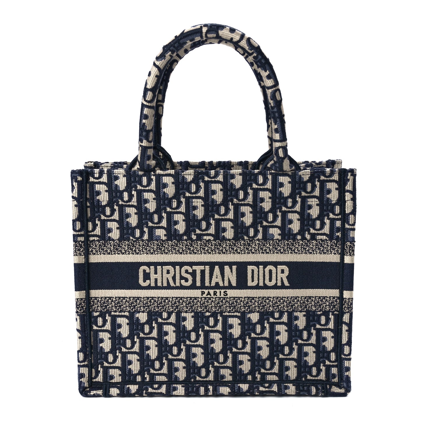 Oblique Small Book Tote Blue Multicolor