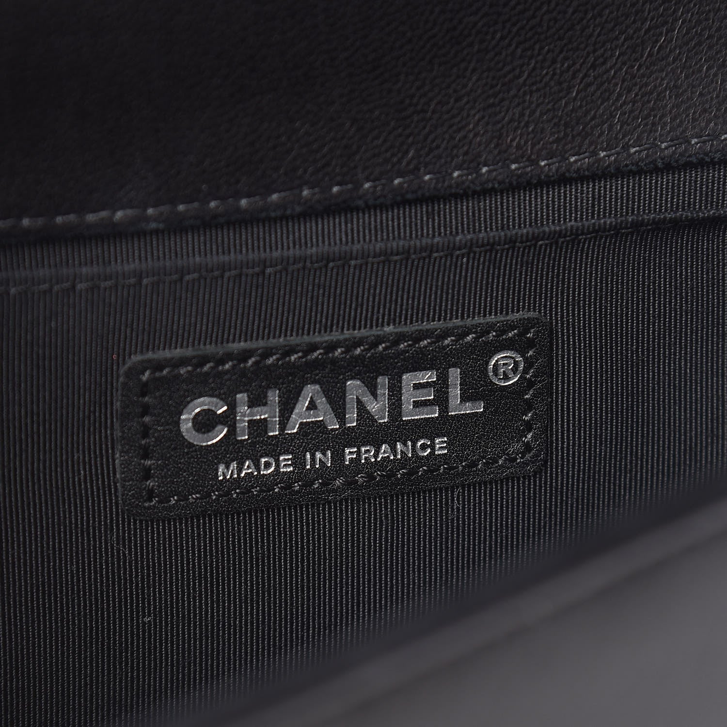 Chanel Lambskin Stitched Medium Boy Flap Black 6 of 24