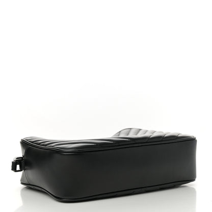 Saint Laurent Calfskin Matelasse Monogram Lou Camera Bag Black 4 of 14