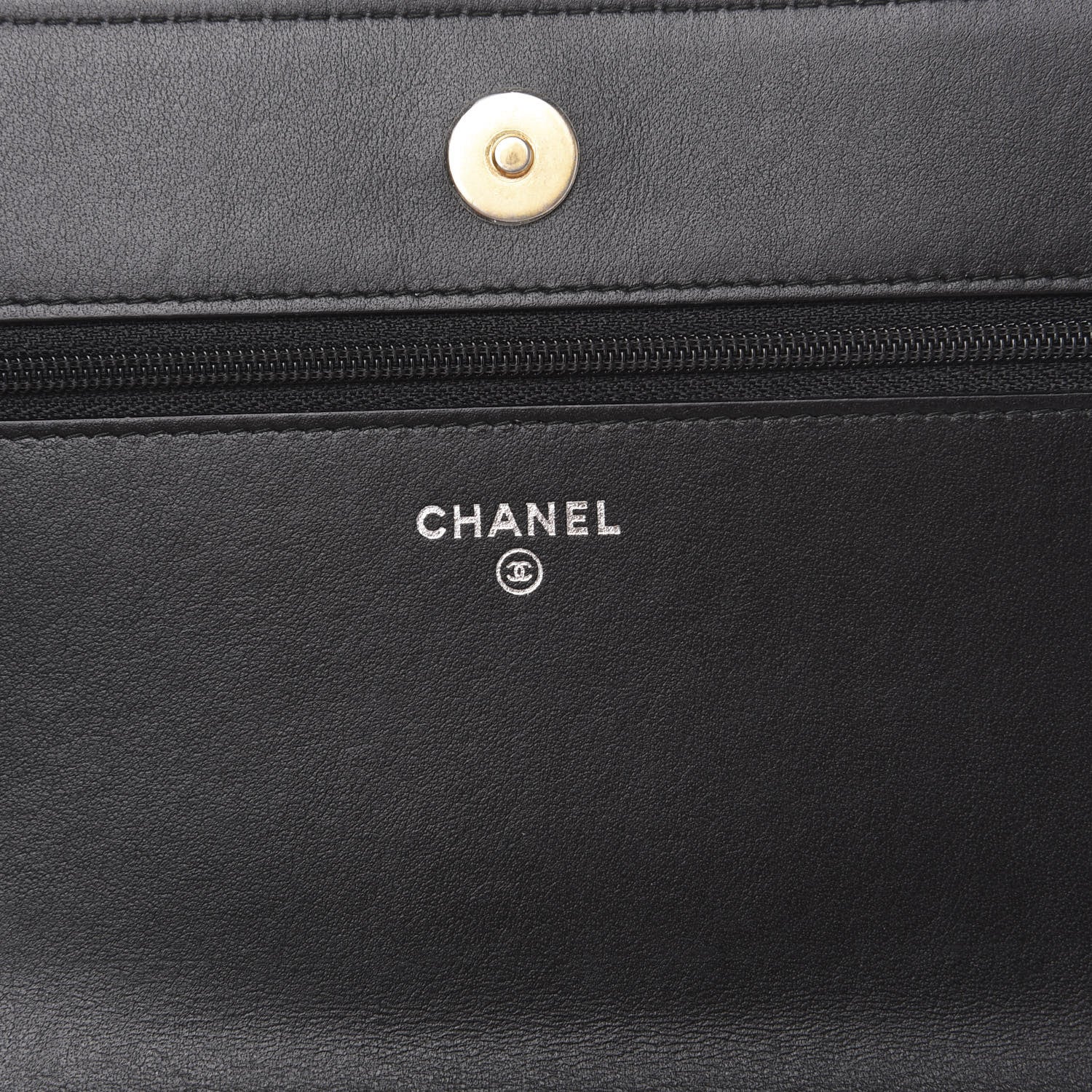Chanel Aged Calfskin Quilted Gabrielle Wallet On Chain WOC Black 7 of 13