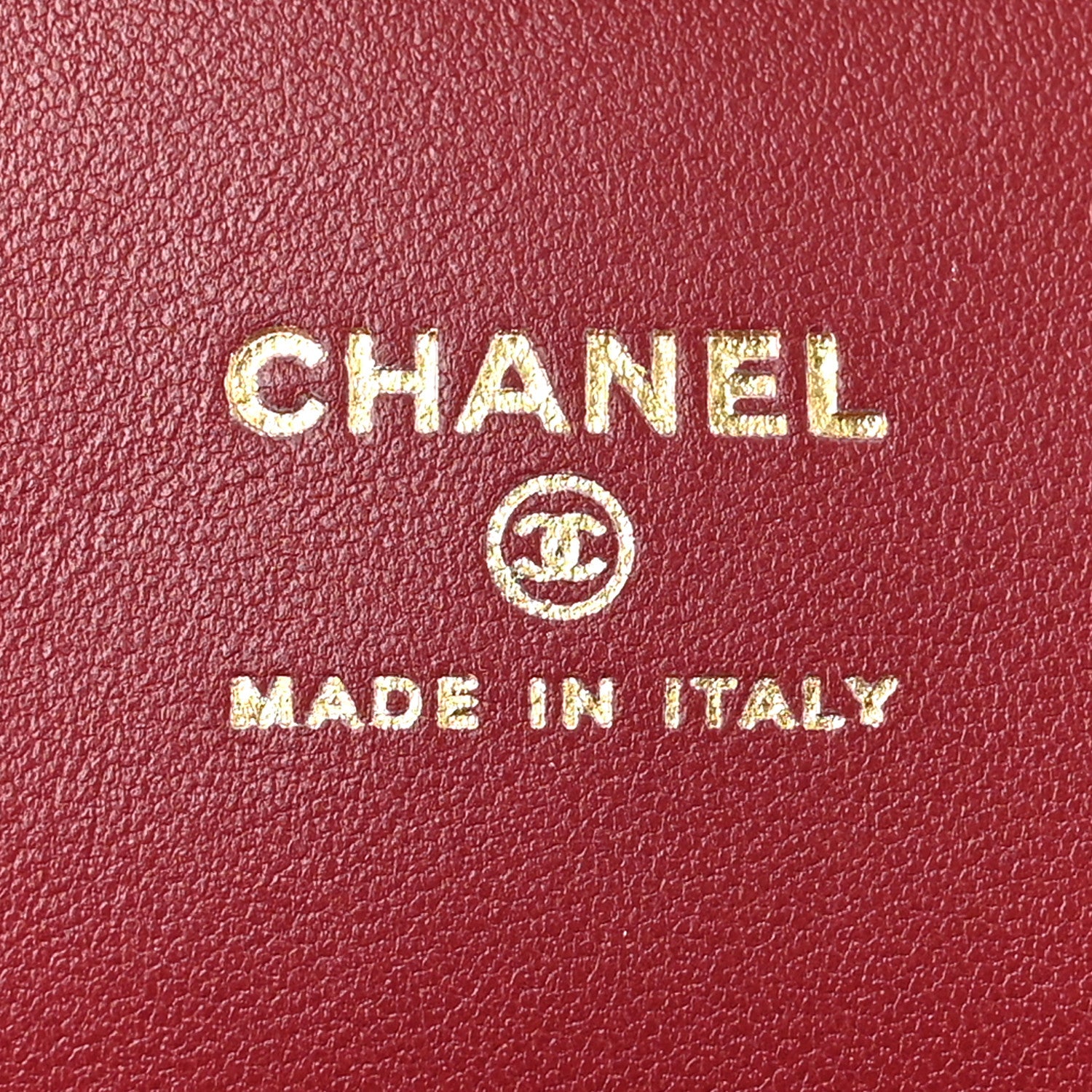 Chanel Lambskin Large Clutch Burgundy 6 of 9