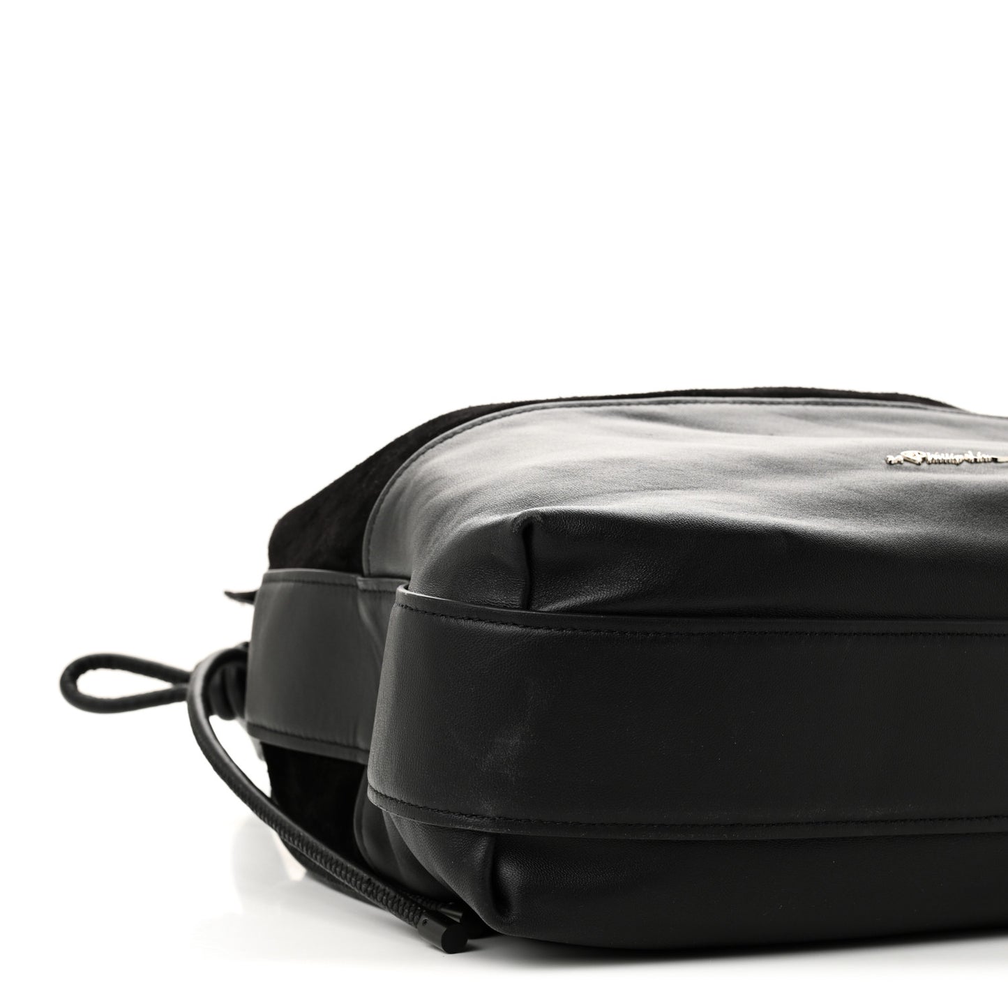 Calfskin Suede Origami Tote Black