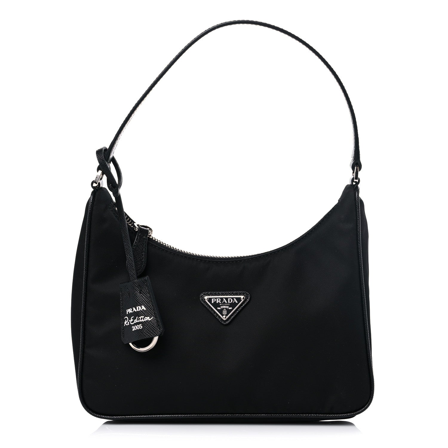 Prada Tessuto Nylon Saffiano Mini Re-Edition 2005 Bag Black 1 of 7