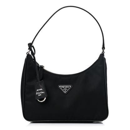 Prada Tessuto Nylon Saffiano Mini Re-Edition 2005 Bag Black 1 of 7