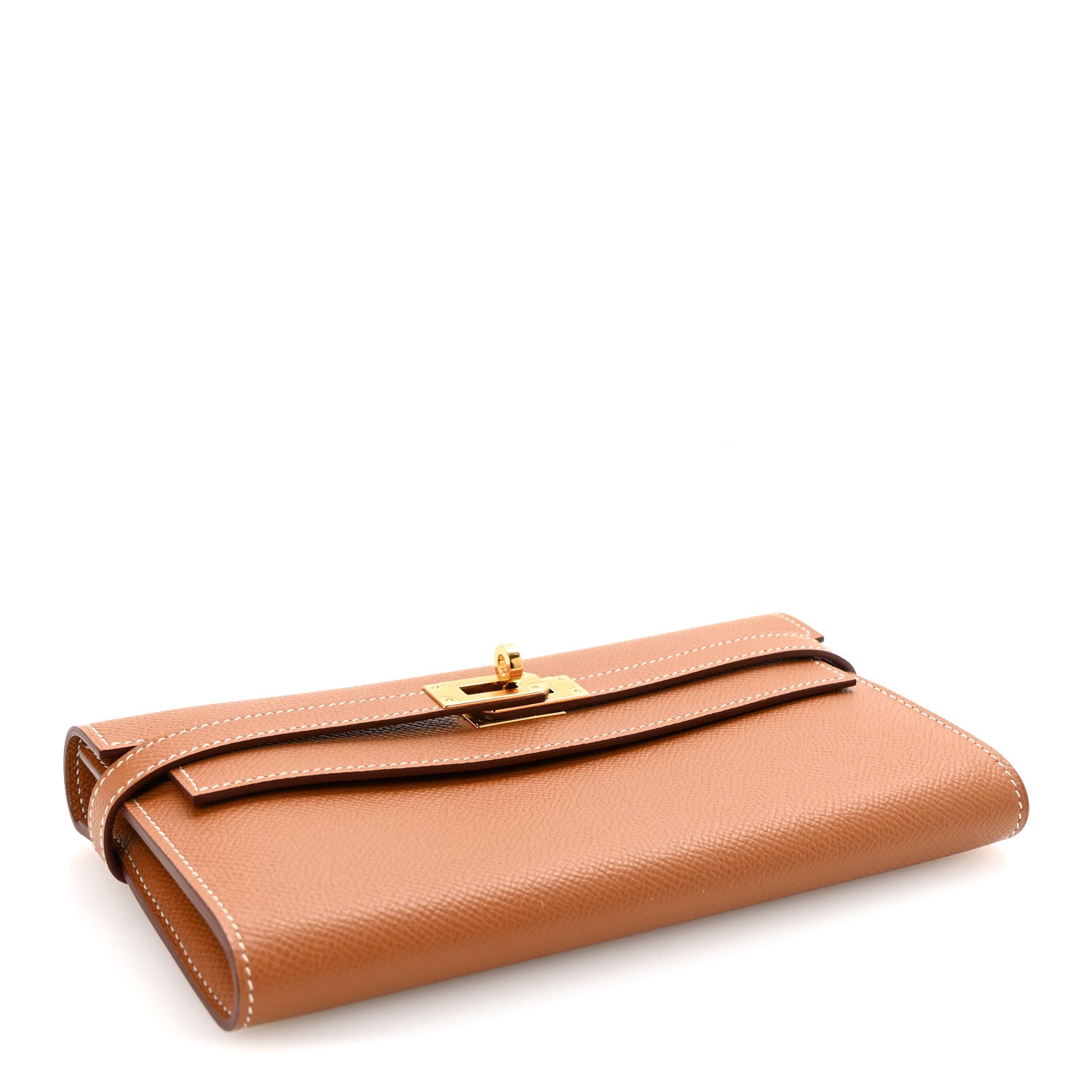 Hermes Epsom Kelly Longue Wallet Gold 4 of 8