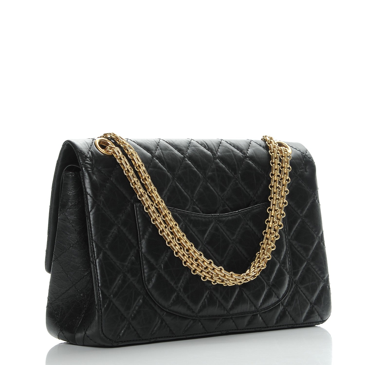 Chanel Aged Calfskin Quilted 2.55 Reissue 226 Flap Black 4 of 9