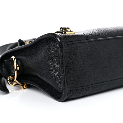Balenciaga Chevre Gold Metallic Edge Hardware Mini City Black 8 of 11