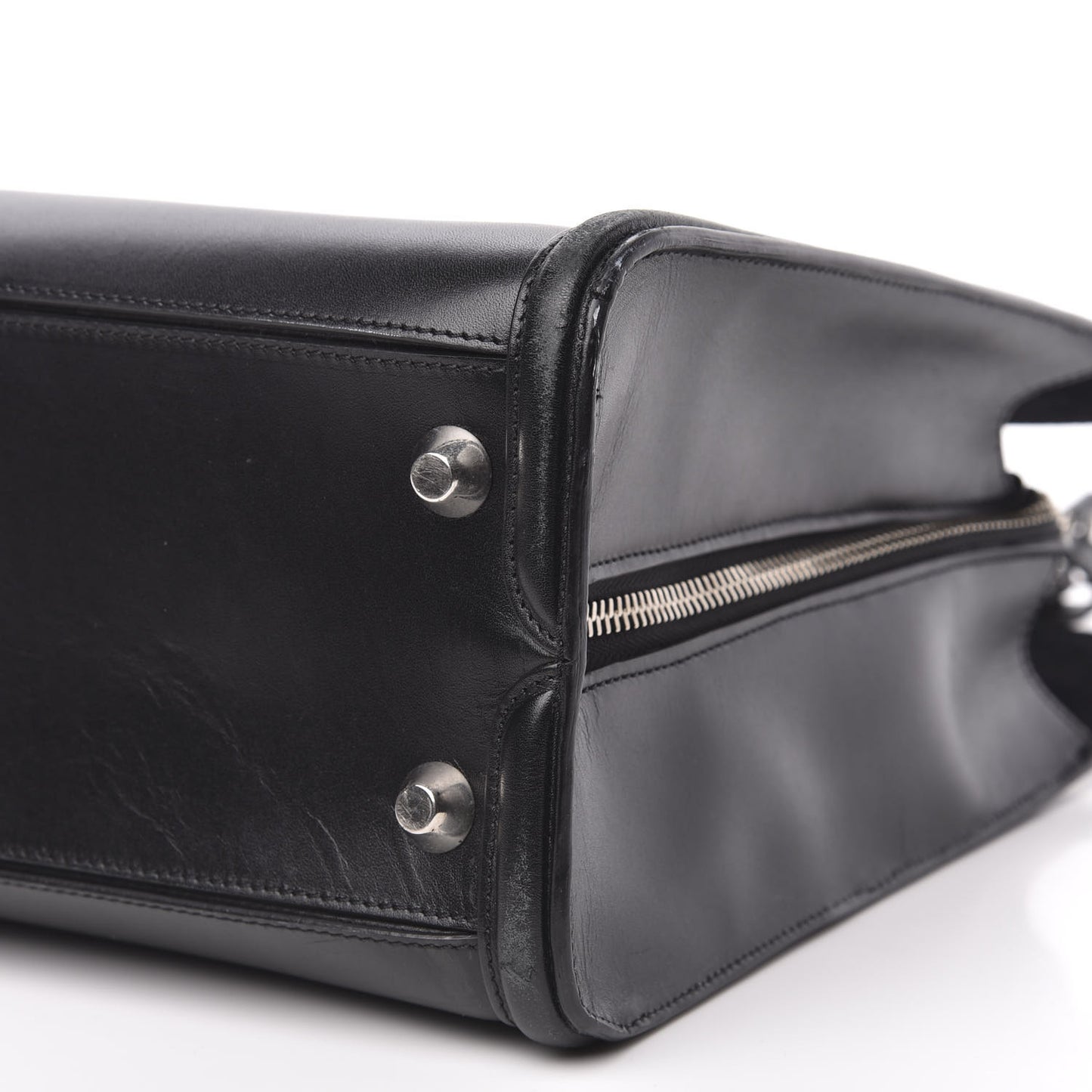 Calfskin Heroine Open Tote Black