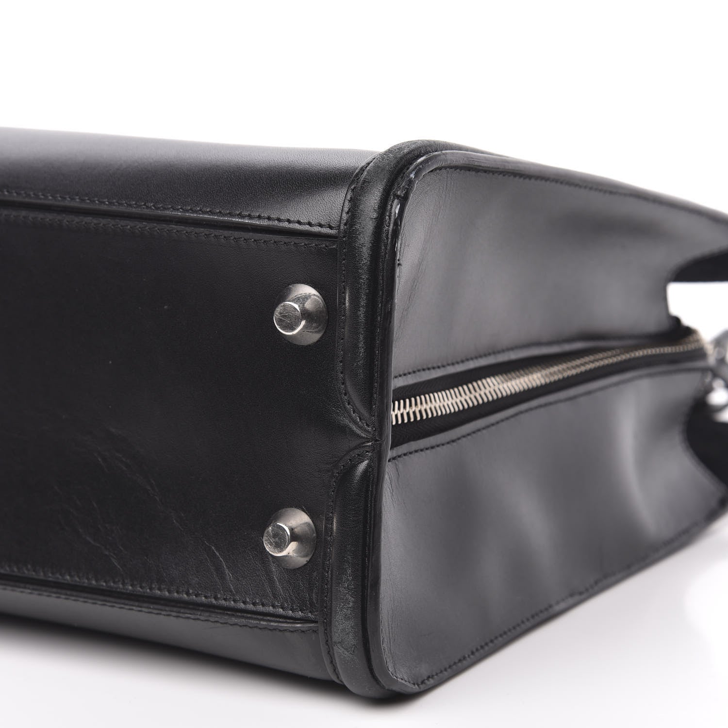 Alexander McQueen Calfskin Heroine Open Tote Black 8 of 17