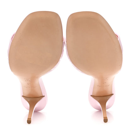 Louis Vuitton Lambskin Embossed Monogram Revival 95mm Mules 40 Rose Claire 5 of 11