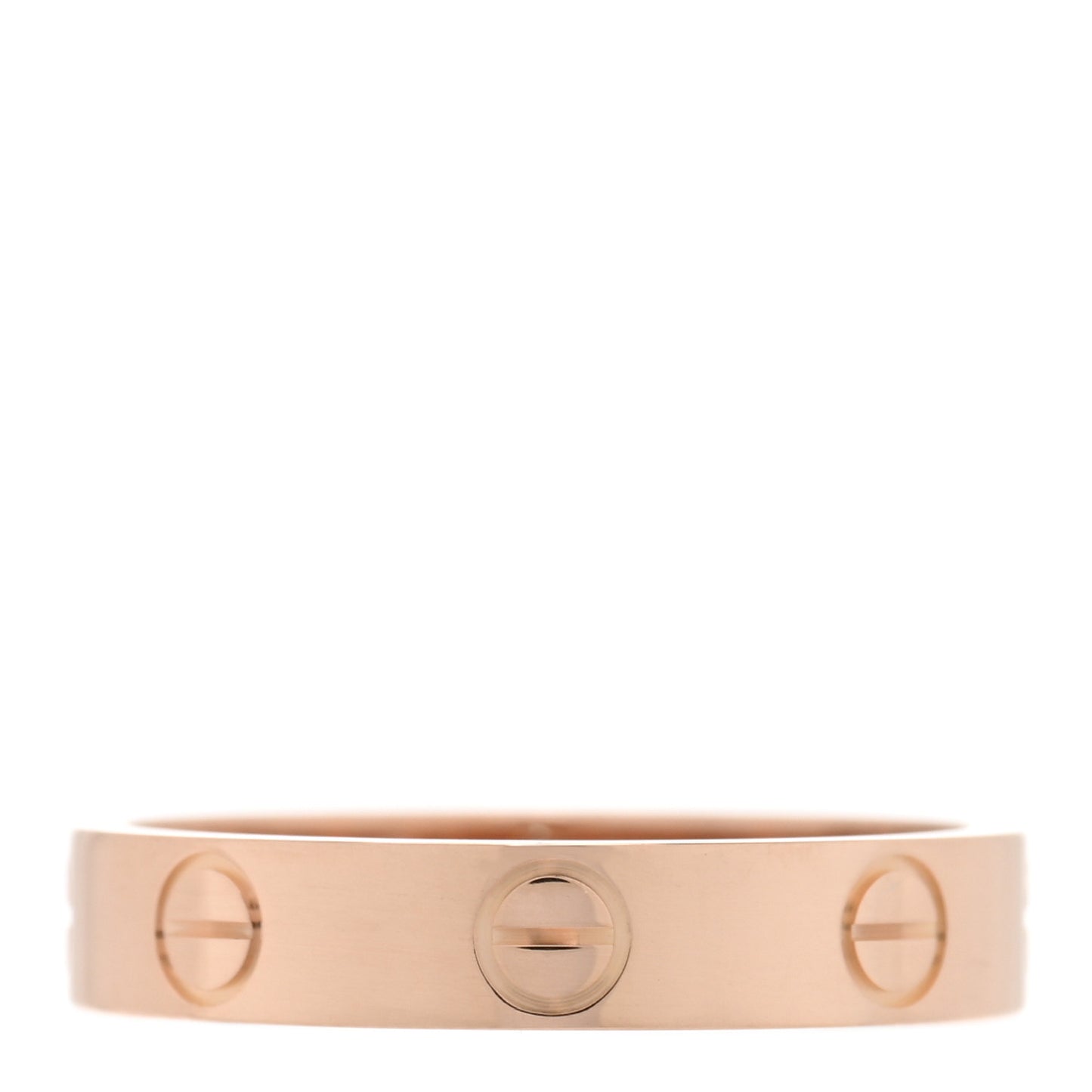 18K Pink Gold 3.5mm LOVE Wedding Band Ring 51 5.75