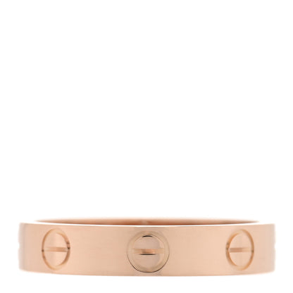 Cartier 18K Pink Gold 3.5mm LOVE Wedding Band Ring 51 5.75 1 of 5