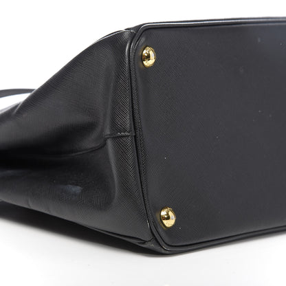 Prada Saffiano Medium Galleria Double Zip Tote Black 15 of 17