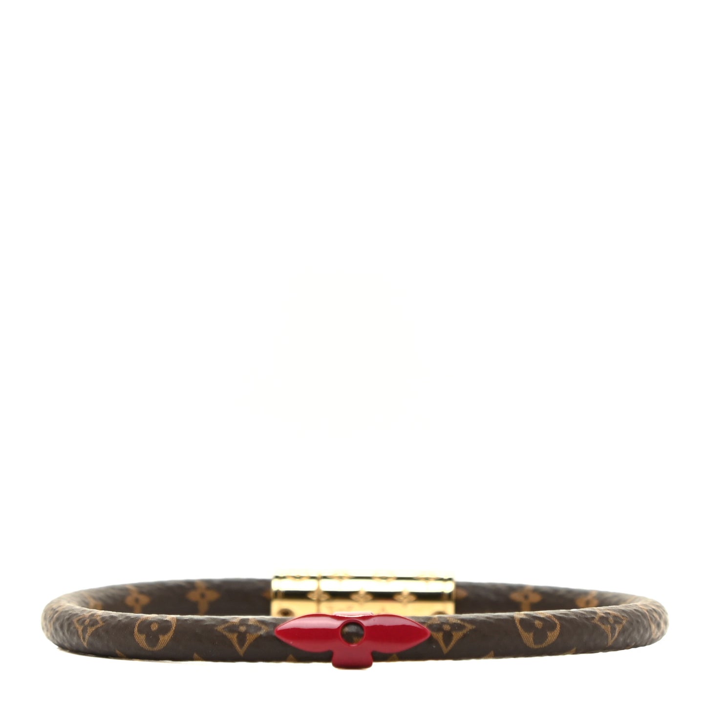 Monogram Confidential Bracelet size 19 Red