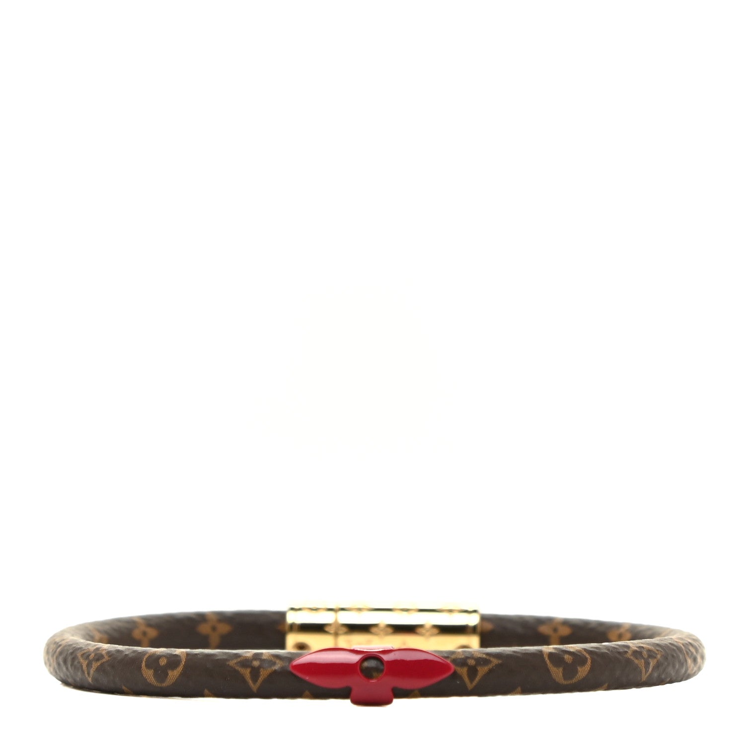Louis Vuitton Monogram Confidential Bracelet size 19 Red 1 of 5