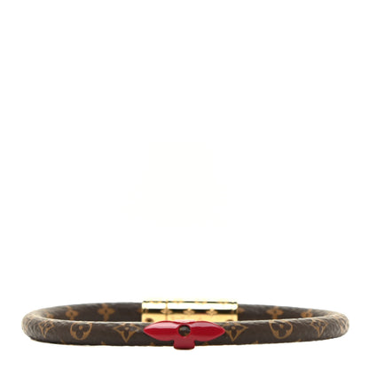 Louis Vuitton Monogram Confidential Bracelet size 19 Red 1 of 5