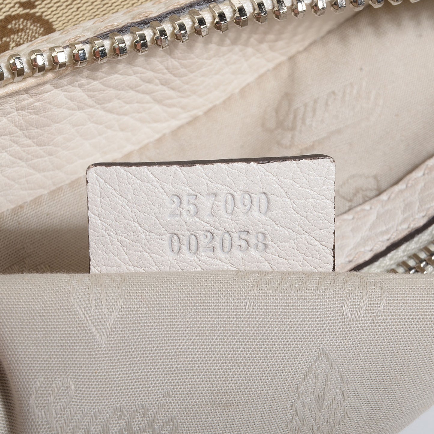 Monogram Bamboo Bar Medium Hobo Off White