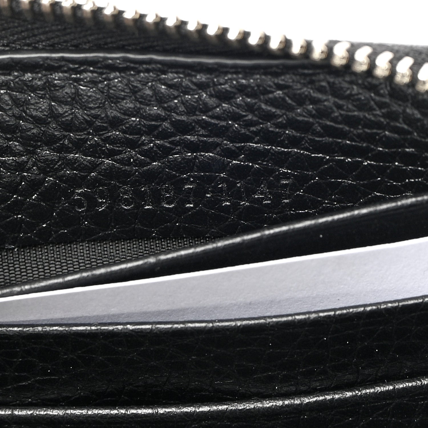Gucci Calfskin Soho Zip Around Wallet Black 7 of 8
