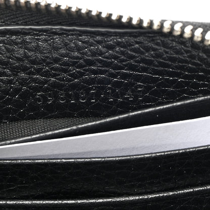 Gucci Calfskin Soho Zip Around Wallet Black 7 of 8