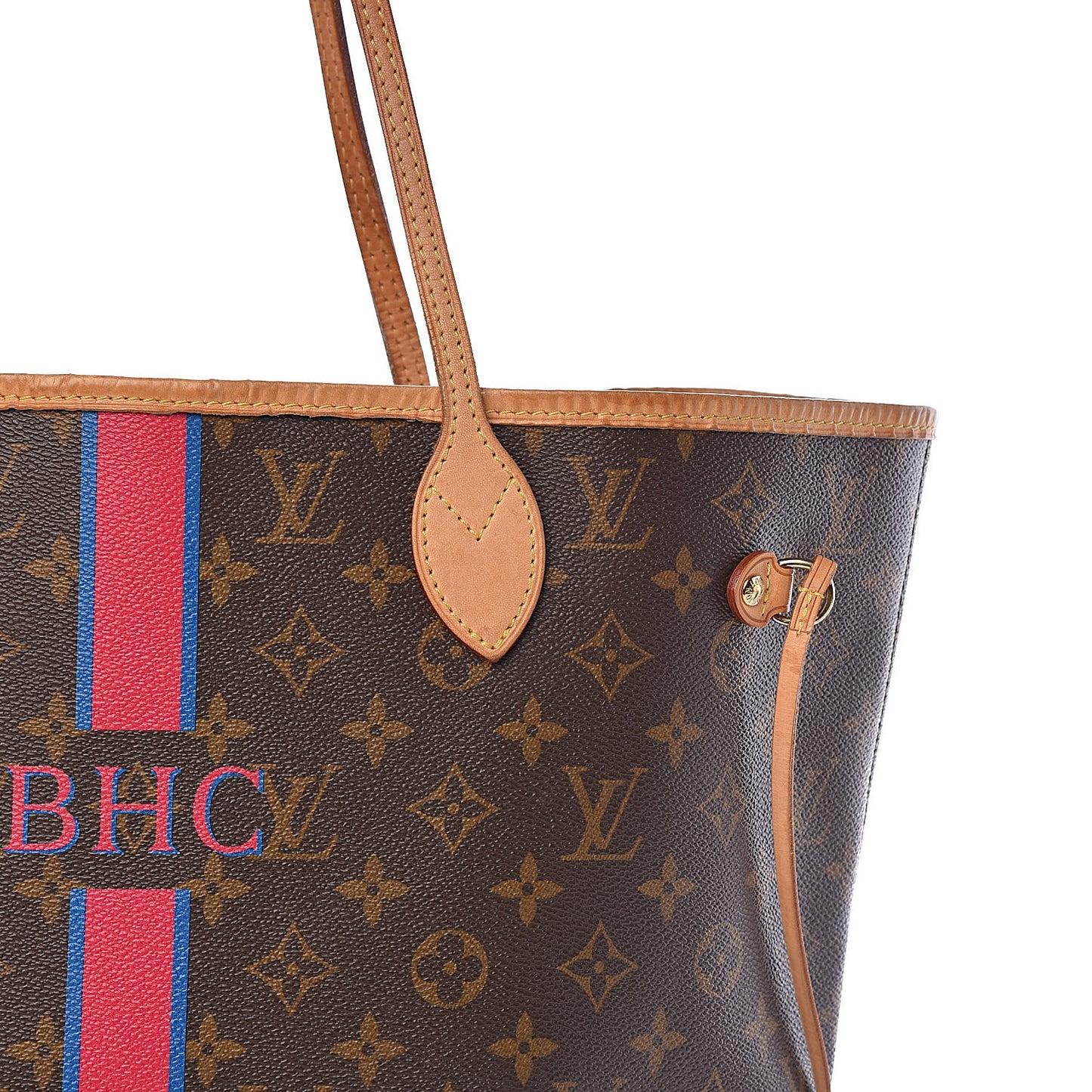 Monogram My LV Heritage Neverfull MM Fuchsia Blue de France