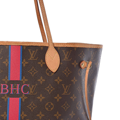 Louis Vuitton Monogram My LV Heritage Neverfull MM Fuchsia Blue de France 14 of 14