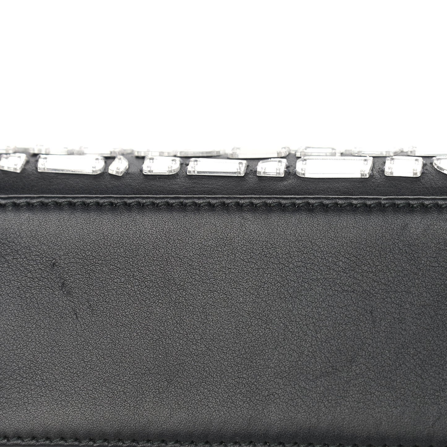 Smooth Calfskin Embroidered Mini Mosaic of Mirrors Lady Dior Black