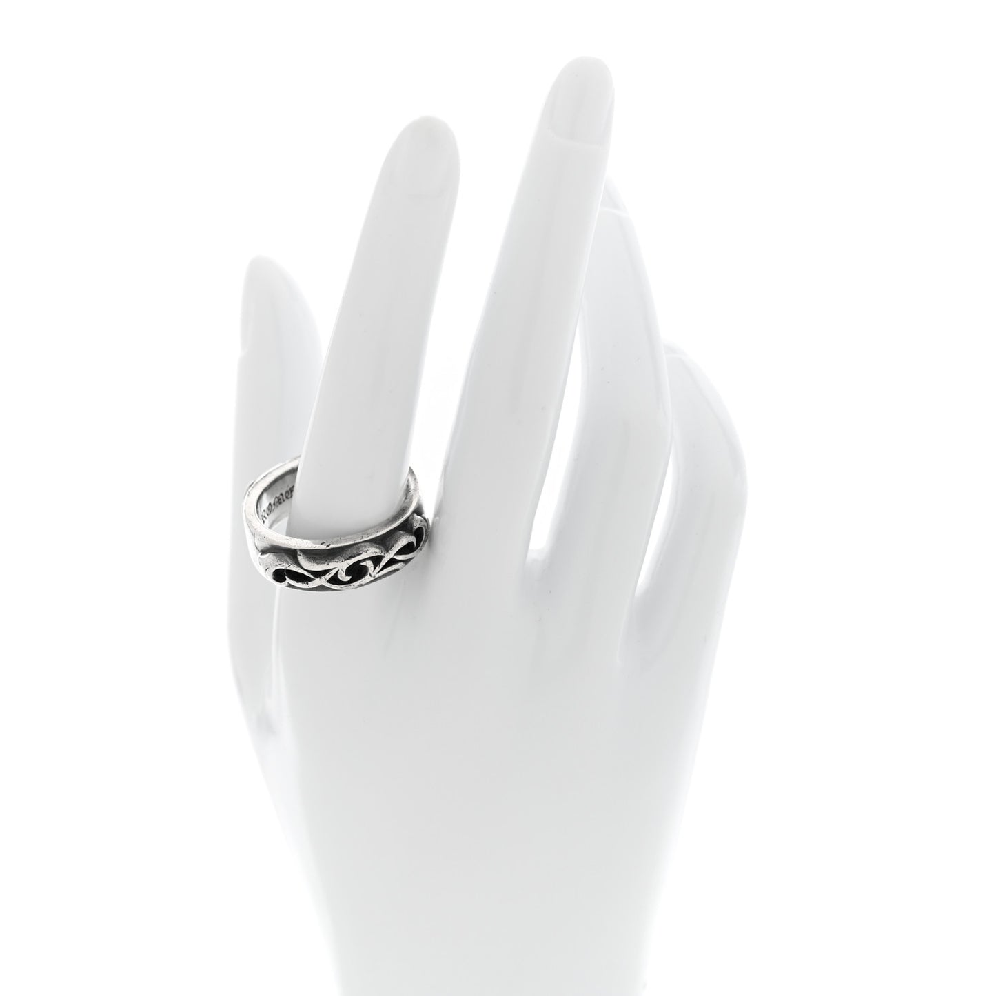 Sterling Silver Double Narrow Vine Band Ring 70 13
