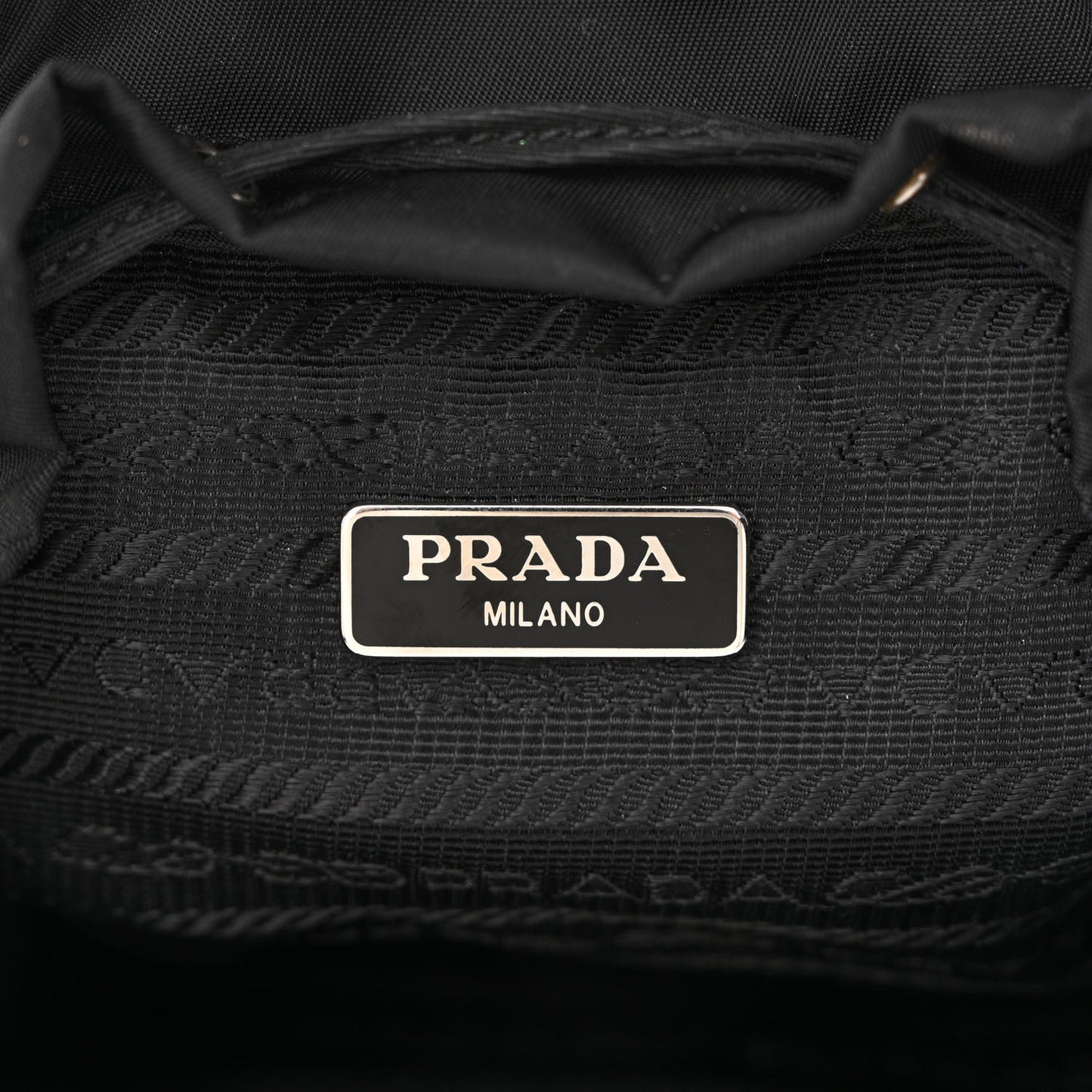 Nylon Vela Mini Crossbody Backpack Black