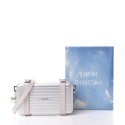 Christian Dior X RIMOWA Aluminum Personal Clutch On Strap Silver 13 of 13