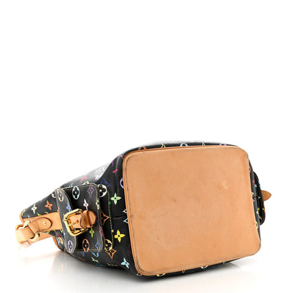 Louis Vuitton Monogram Multicolor Petit Noe Black 4 of 13