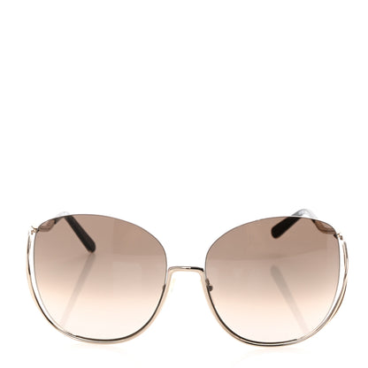 Chloe Oversized Round Milla Sunglasses CE125S Gold Havana 2 of 8