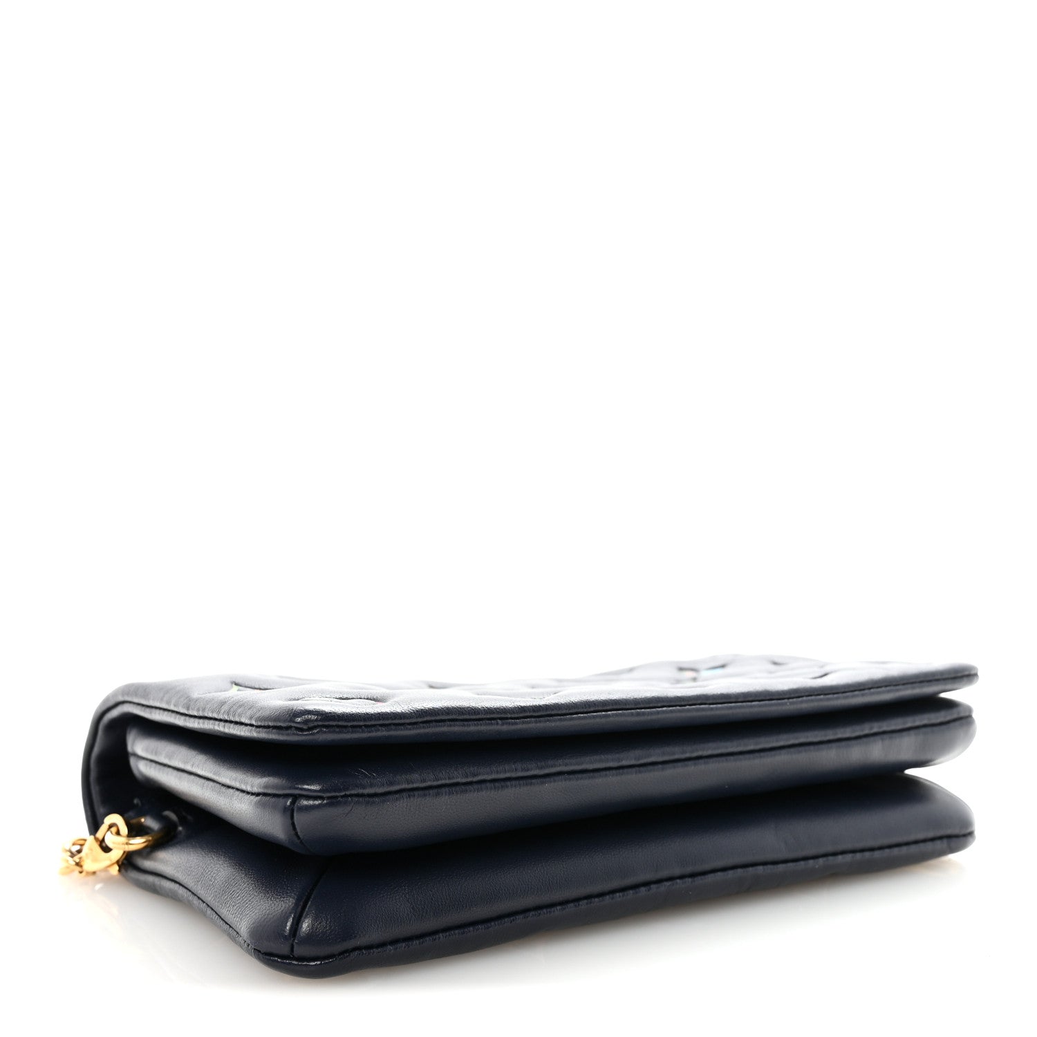 Louis Vuitton Lambskin Embossed Monogram LV Garden Pochette Coussin Navy 4 of 10